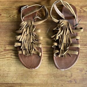 Fringe sandals size 10